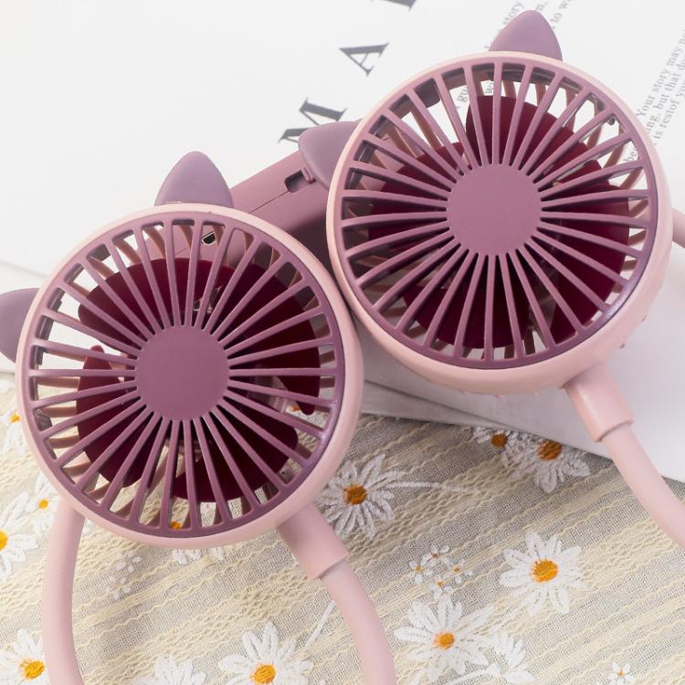 Outdoor Folding Mini Neck Fan Portable USB Rechargeable Summer Gift Fan