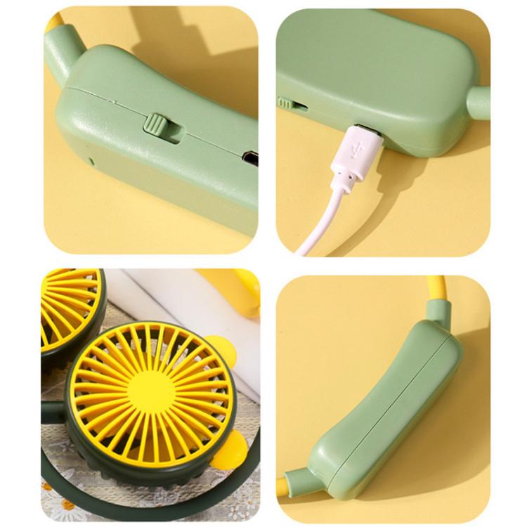Outdoor Folding Mini Neck Fan Portable USB Rechargeable Summer Gift Fan