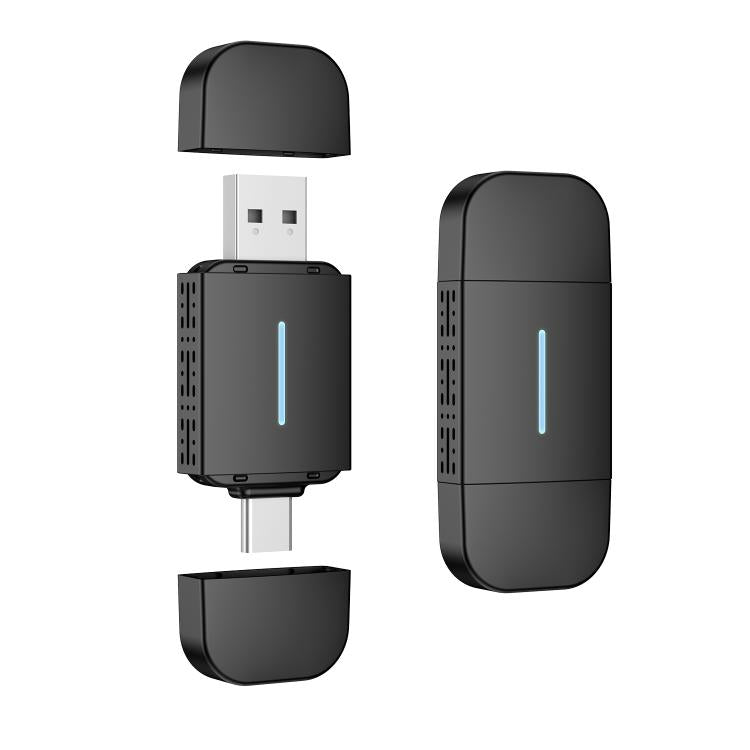 Car Wired Dual-port CarPlay/Android 2 in 1 Converts To Wireless Box