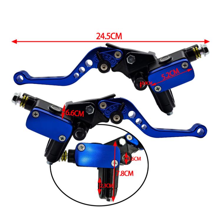 1pair Universal Aluminum Alloy Left and Right Hydraulic Clutch Motorcycle Brake Pump