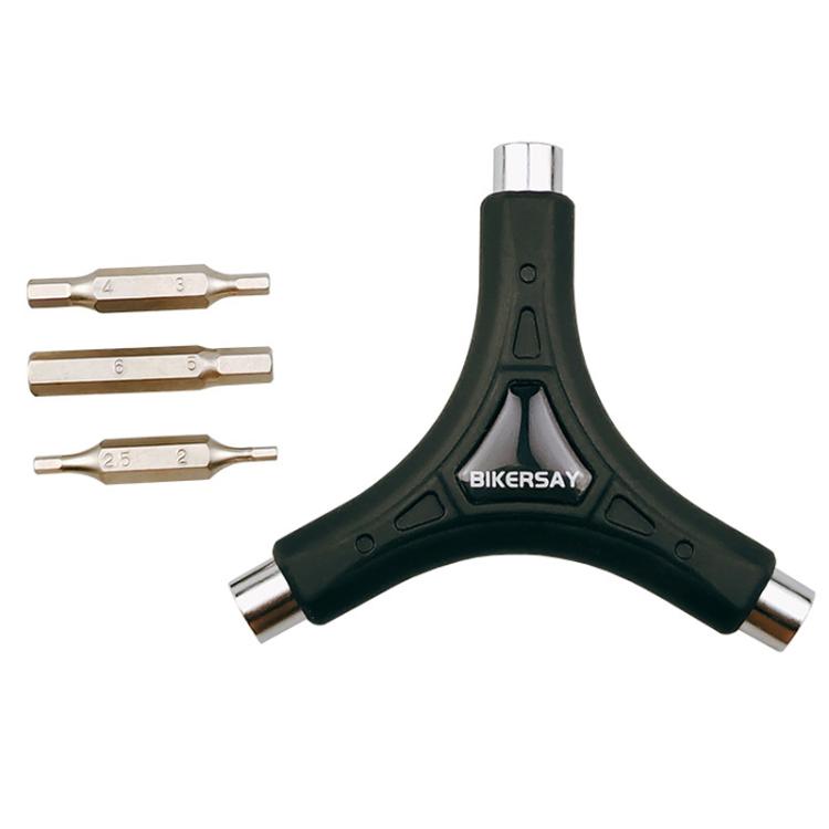 BIKERSAY Bicycle Multi-Function Triangular Hexagonal Y-Type Wrench