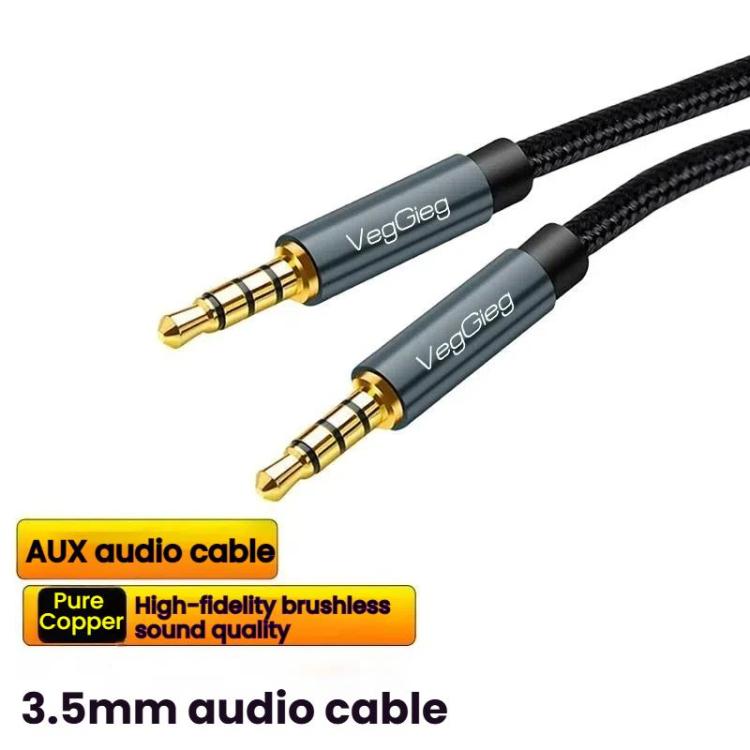 VegGieg Aux Car Audio Cable 3.5mm Male To Male Connection Cable For Phone Computer Stereo Amplifier Earphone