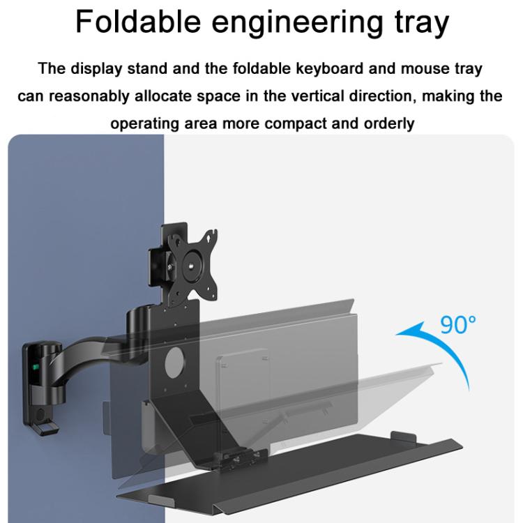 Monitor Bracket Industrial Equipment Cabinet Wall Mount All-In-One Stand Mouse Keyboard Bracket
