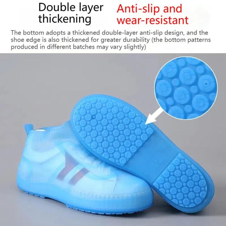 Outdoor Waterproof Non-Slip Thick Wear-Resistant Rain Shoe Covers