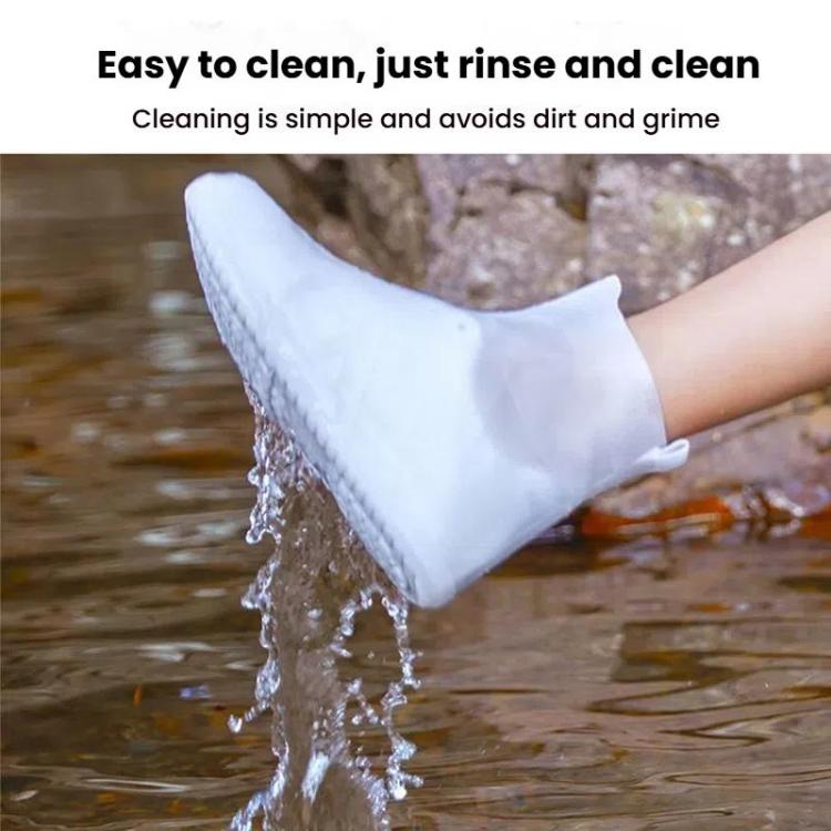 Thickened Wear-Resistant Waterproof Silicone Rain Shoe Cover