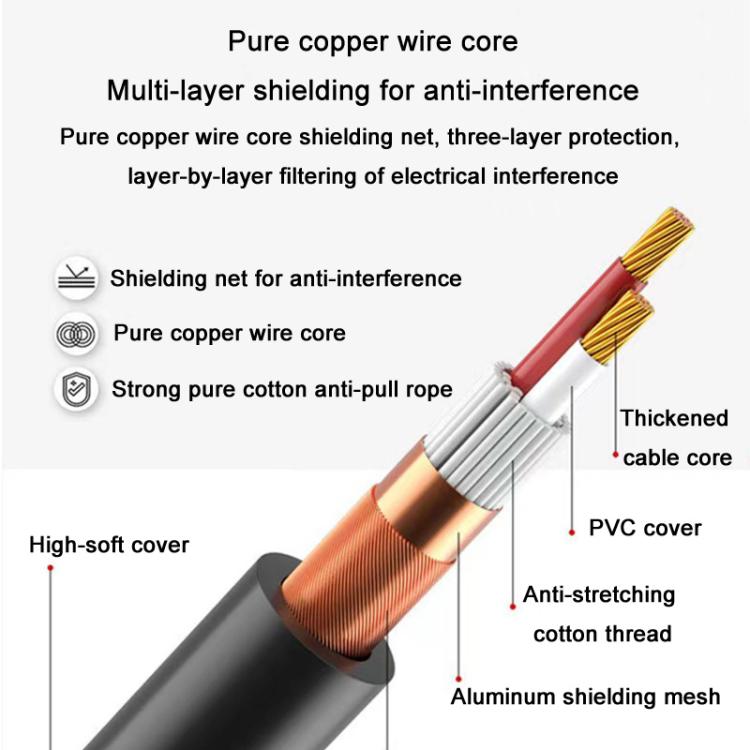 VEGGIEG 3Pin XLR Speaker Loudspeaker Cable Mixer Balanced Audio Microphone Cable