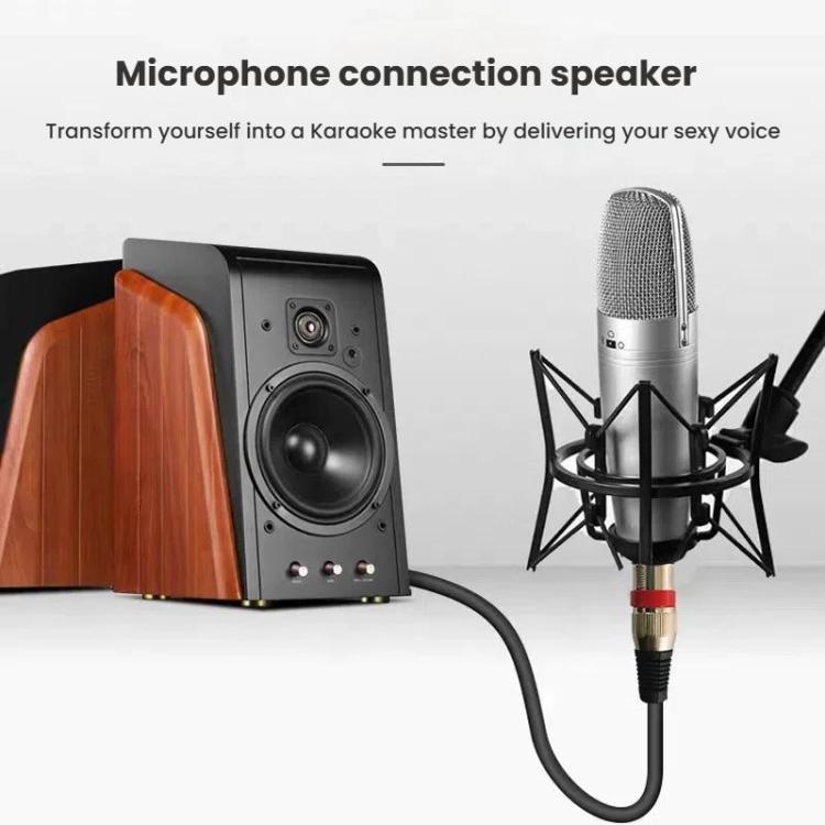 VEGGIEG 3Pin XLR Speaker Loudspeaker Cable Mixer Balanced Audio Microphone Cable