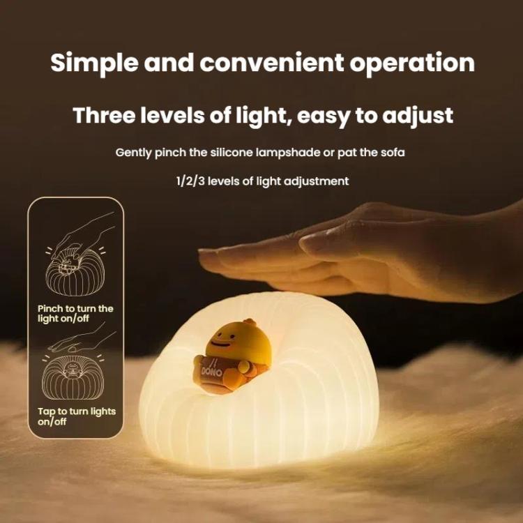 ICARER FAMILY  IF-YD01 Cartoon Silicone Night Light Bedroom Bedside Lamp Baby Feeding Lamp