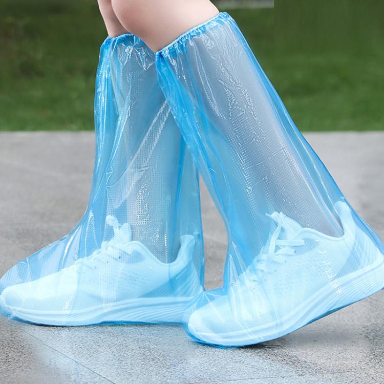 Outdoor Disposable PE High-Tube Rainproof Shoe Covers