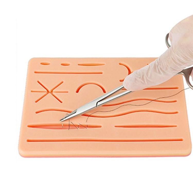 Surgical Silicone Wound Suture Skin Practice Pad Simulated Silicone Skin Model