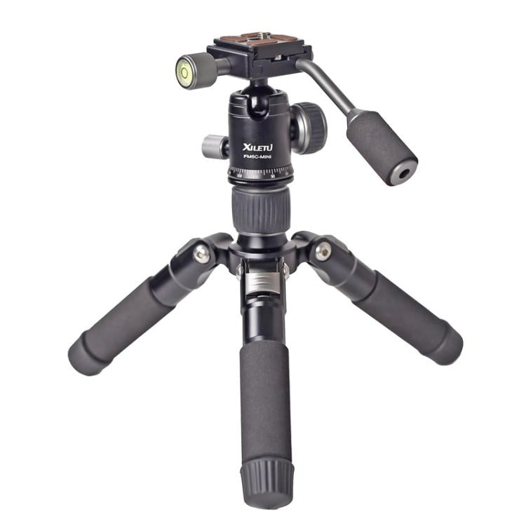 XILETU FM5C-MINI Adjustable 16.5-51cm Aluminum Tripod with 26mm Ball Head 6kg Load Capacity for 360-degree Panoramic Shooting