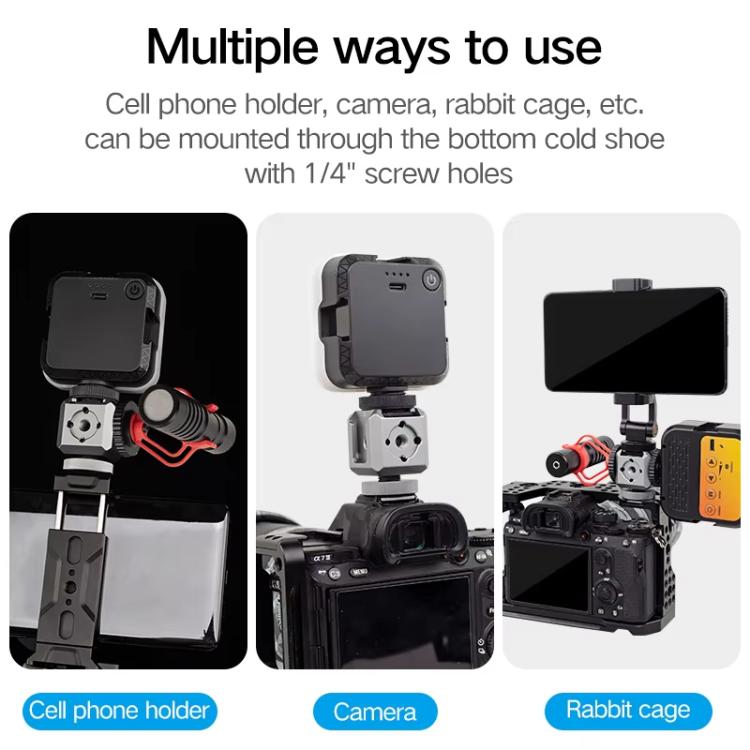 XILETU  XDS-15  Multi-head Cold Shoe Mount Adapter for Camera Flash, Microphone, LED Light