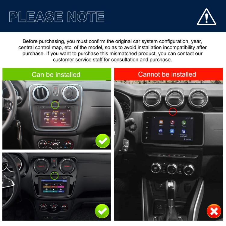7 inch Horizontal Screen Android Navigation Car Bluetooth MP5 Player, For Renault / Captur / Symbol