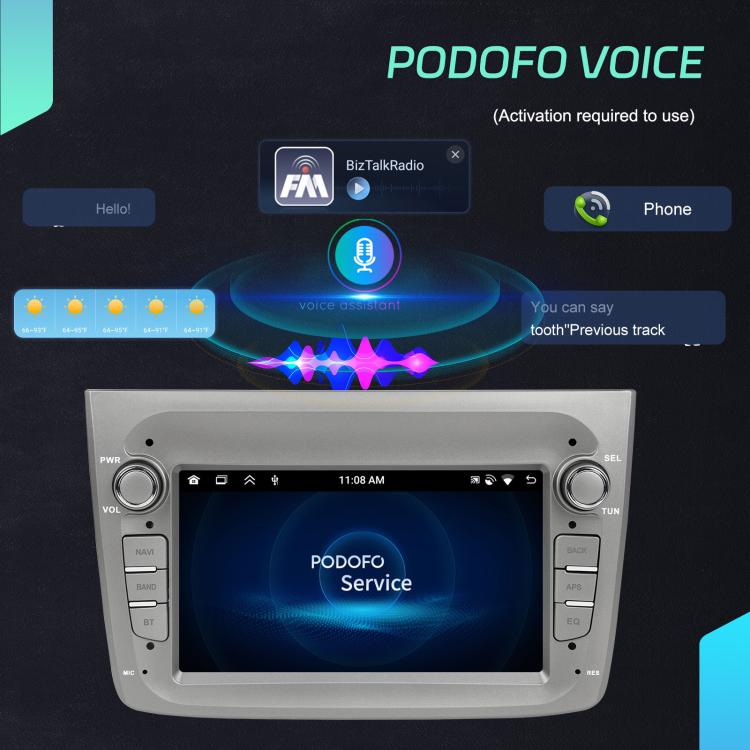 For Alfa Romeo MITO 2008-2016 7 inch Horizontal Screen Android 15 Carplay Car Center Control Integrated Machine