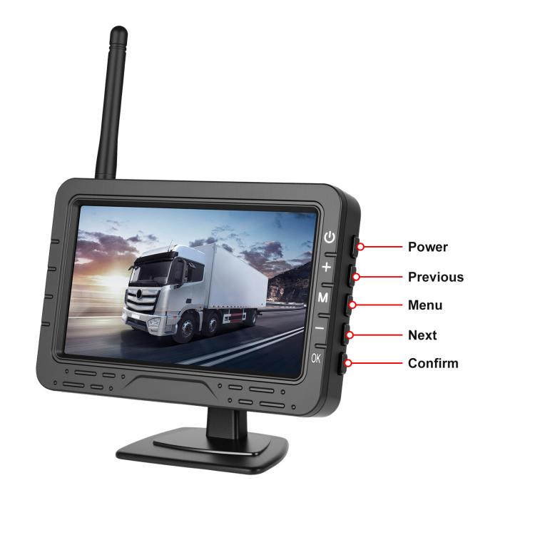 4.3 inch Digital Wireless HD 1 To 1 Reversing Display Car Center Control All-in-One Machine