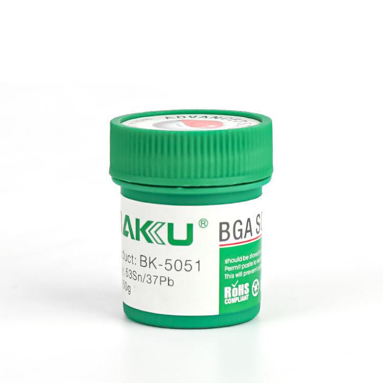 BAKU BK-5051 BGA Solder Paste for Mobile Phone Repair 50g Tin 25-45 Microns 63Sn/37Pb
