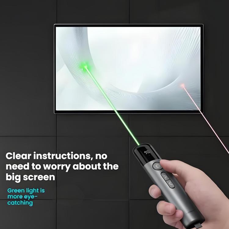 ASiNG A17 Pro Dual Mode Wireless Laser Presentation Pointer - USB/Bluetooth Rechargeable Adjustable Brightness