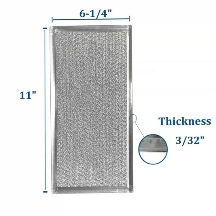 2pcs /Pack W10535950 Microwave Grease Filter Replacement Parts 11 X 6-1/4 Inch