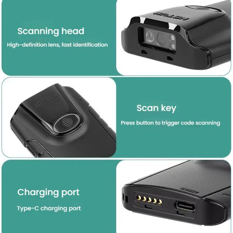 Cell Phone Back Clip Portable Wireless Bluetooth Scanner