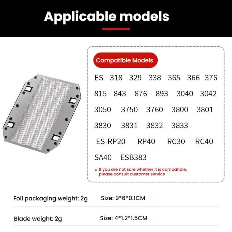 For Panasonic ES9943C / ES318 / ES329 / ES338 / ES365 Electric Shavers