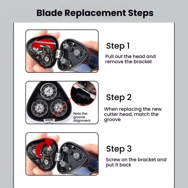 3pcs /Pack FR6 Shaver Blades For Flyco FS711/FS829/FS812/FS821/FS871/FS876/FS875 Electric Trimmer
