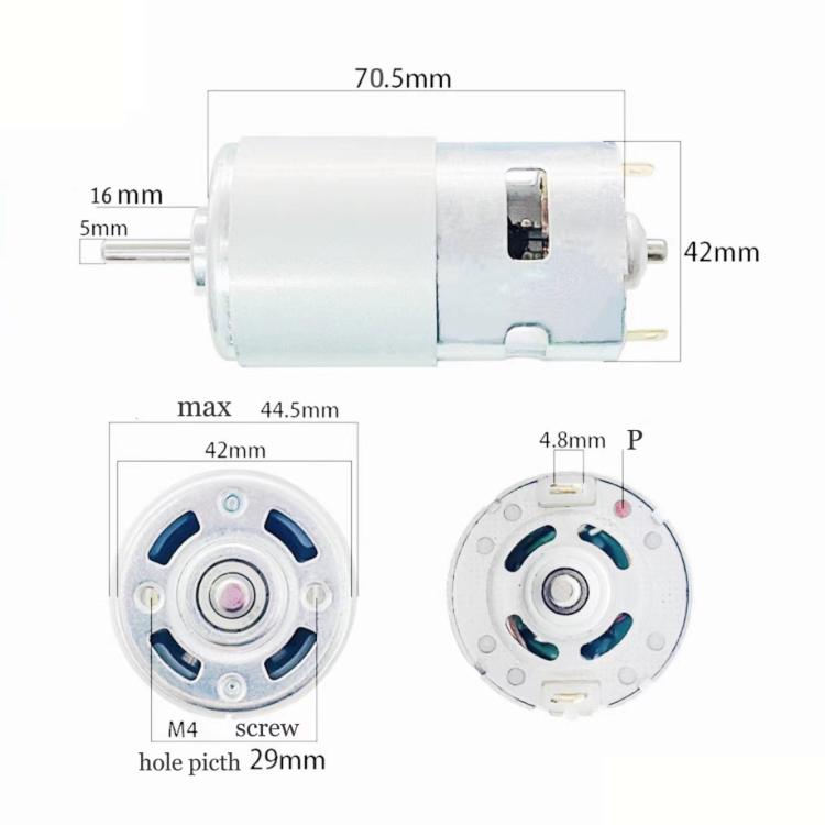 795 Dual Ball DC Motor Juicer Pump High Torque Motor