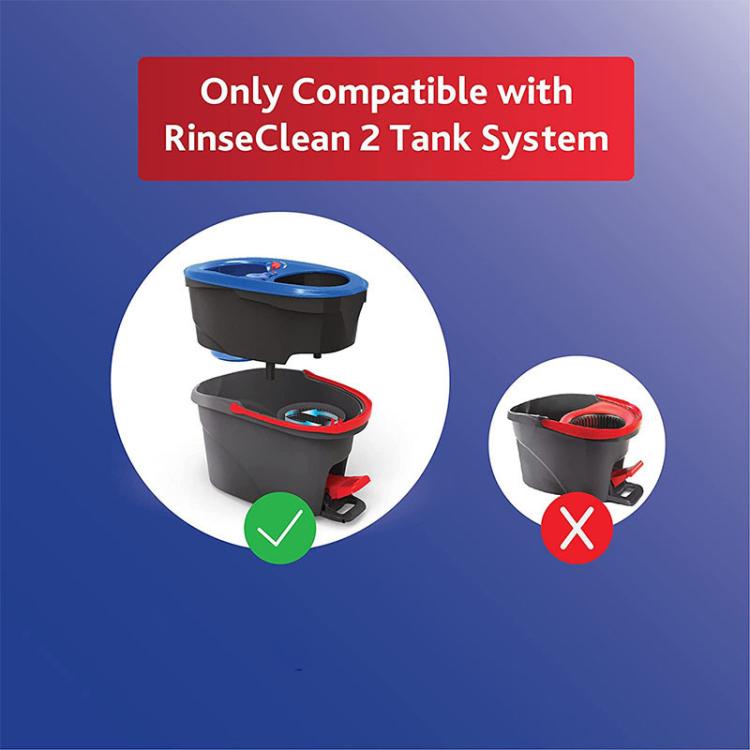 3pcs /Pack Mop Pads For O-Cedar EasyWring RinseClean 2 Tank System