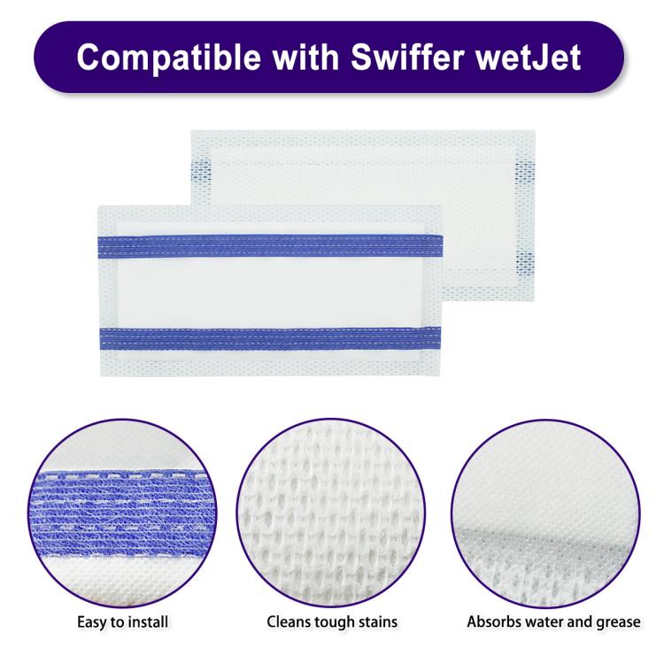 3pcs /Pack Disposable Mopping Pads For Swiffer WetJet Heavy Duty Cleaning, Multi-Surface, Streak-Free, Quick Clean