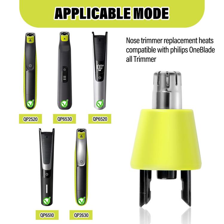 Electric Shaver Nose Hair Trimmer Replacement Blade For Philips OneBlade QP2520 / QP2630 / QP6530 / QP6510 / QP6520