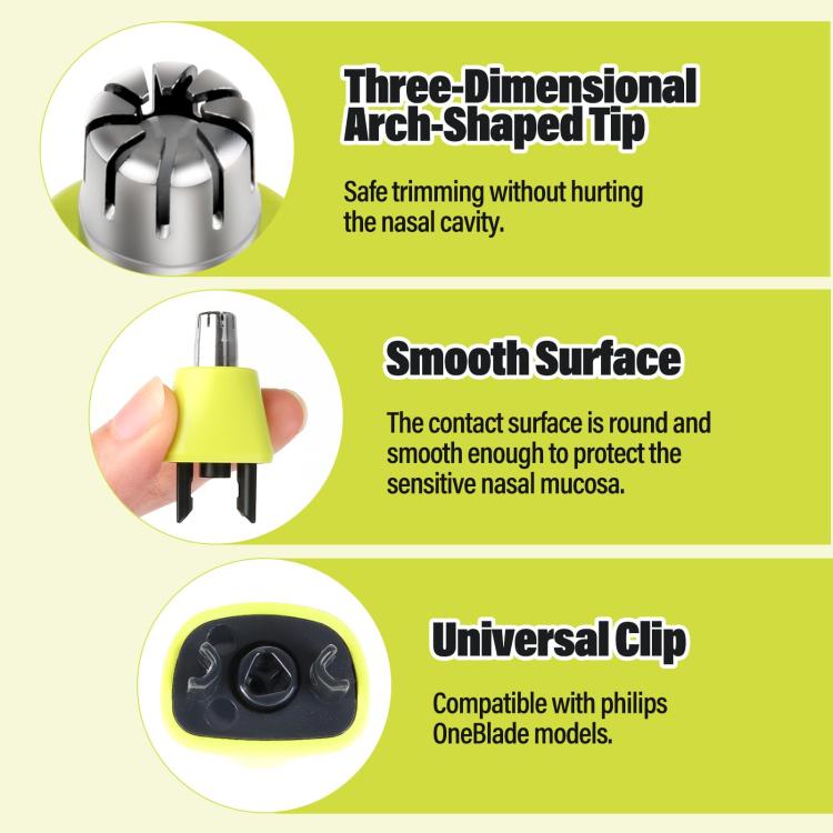 Electric Shaver Nose Hair Trimmer Replacement Blade For Philips OneBlade QP2520 / QP2630 / QP6530 / QP6510 / QP6520
