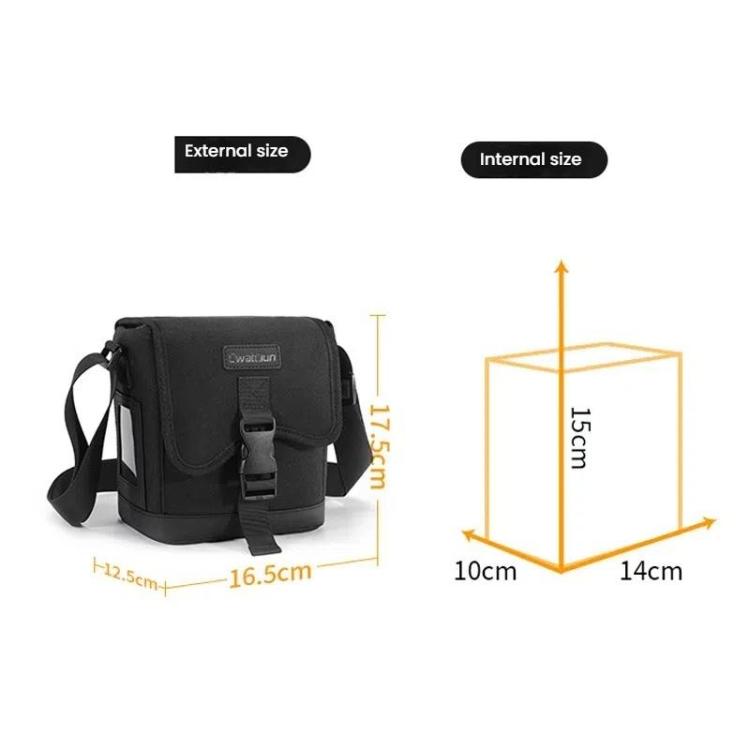 Cwatcun D186 Small Anti-scratch Lightweight Camera Shoulder Bag Camera Portable Crossbody Storage Bag
