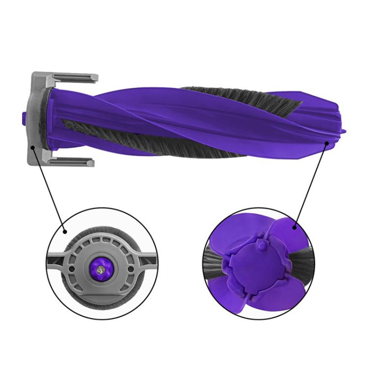 For NARWAL J4 Sweeper Accessories, Main Brush, 1pair Side Brushes, Integrated Dust Bag With Filter