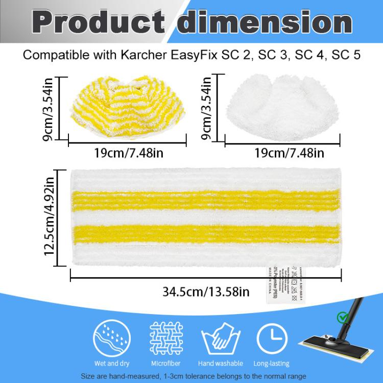 For Karcher Easyfix SC1 SC2 SC3 SC4 SC5 SV7 Steam Mop Replacement