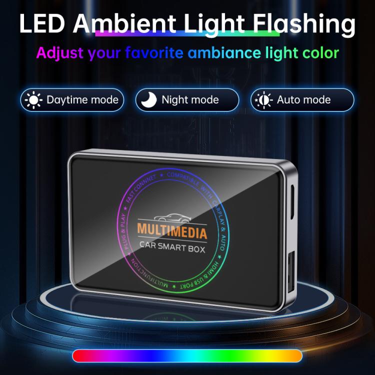 BY971 Wireless CarPlay Adapter 3-In-1 Car TV Stick HDMI Out Sync For Laptop/TV