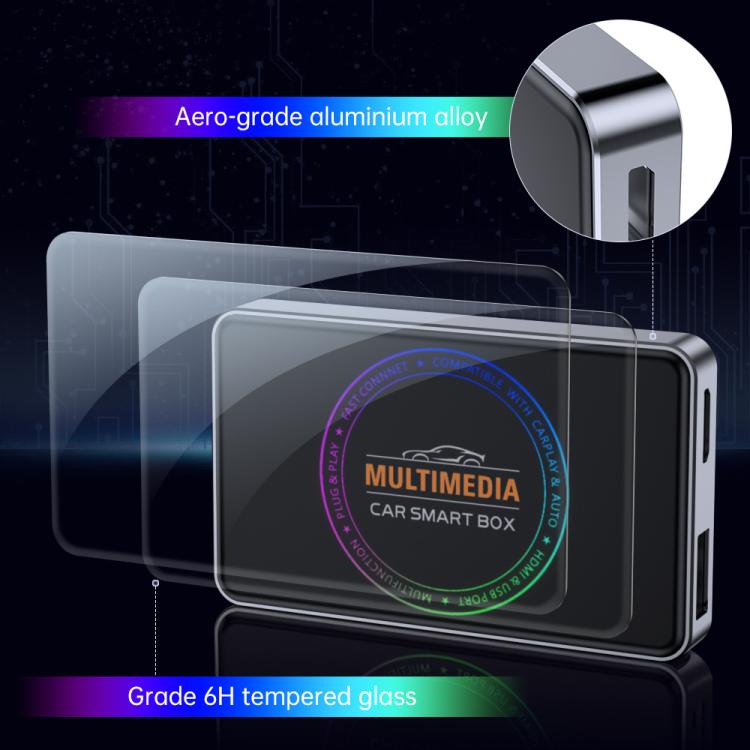 BY971 Wireless CarPlay Adapter 3-In-1 Car TV Stick HDMI Out Sync For Laptop/TV