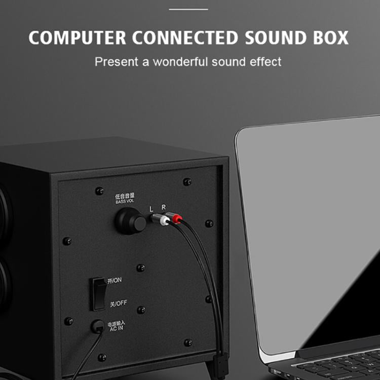 QGeeM 2RCA to 3.5mm Jack Audio Cable Gold-Plated Stereo Aux Cord for Home Theater, DVD Player,Hi-Fi Systems