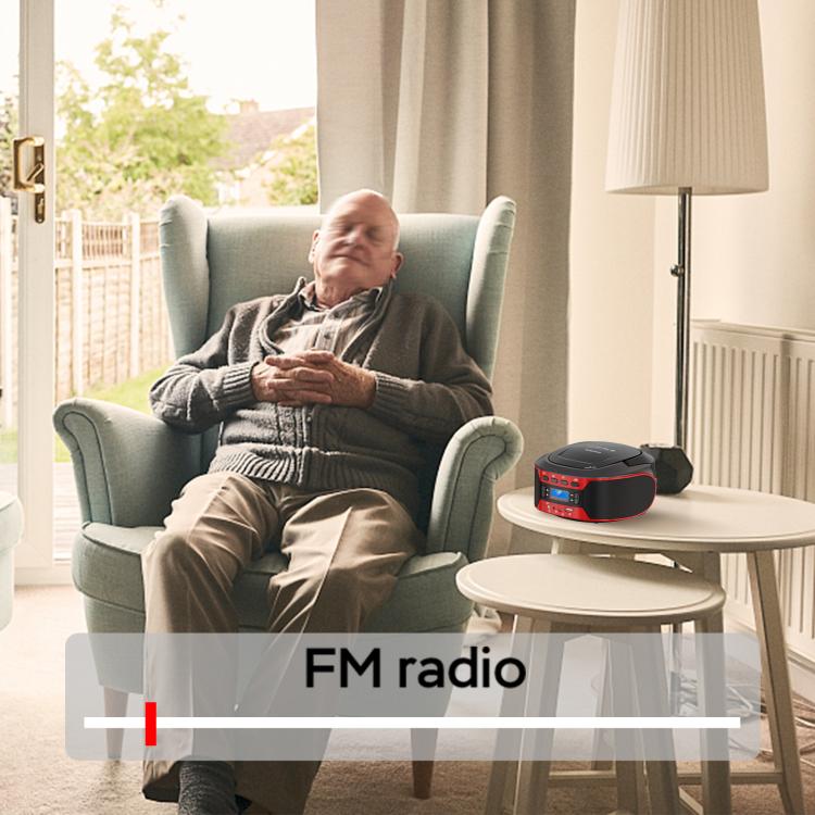 Kuephom W17 Portable Home CD Music Walkman FM Bluetooth Player