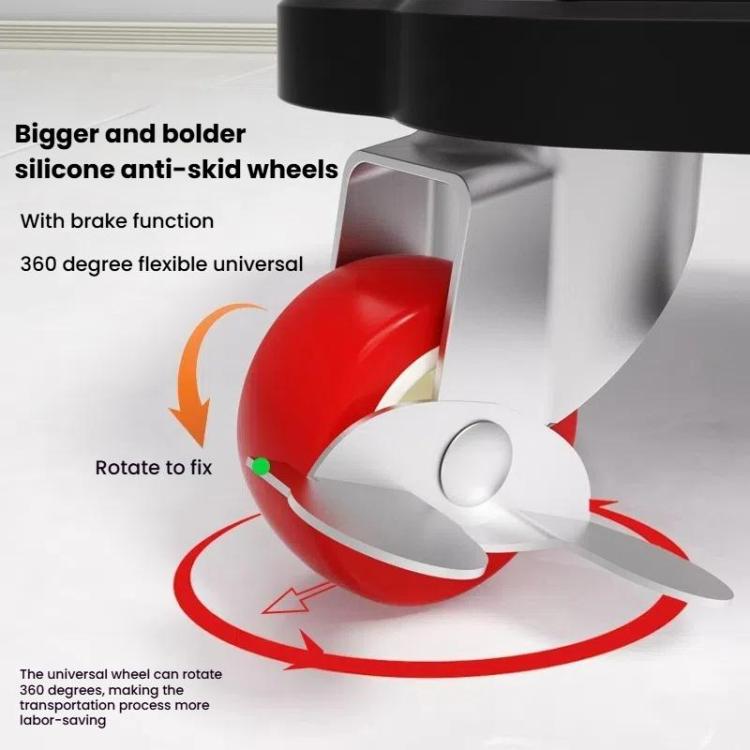 Heavy-Duty Moving Dolly with 360-degree Swivel Wheels & Brake System 3086 lbs Capacity for Furniture, Appliances, Warehouse