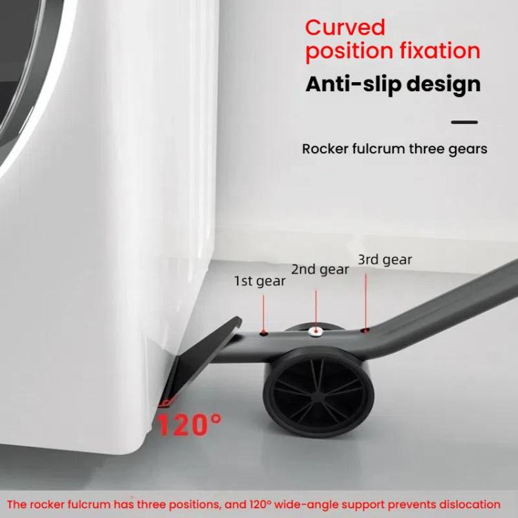 Heavy-Duty Moving Dolly with 360-degree Swivel Wheels & Brake System 3086 lbs Capacity for Furniture, Appliances, Warehouse