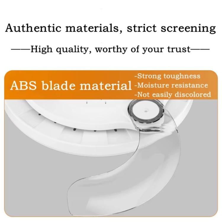 22.5-inch Invisible Blade Ceiling Fan Light with E27 Socket Dimmable LED, 3 Color Temperatures, 3 Speeds, 2H/4H Time