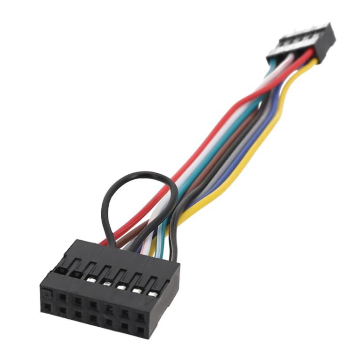 For Lenovo Motherboards In ATX Chassis Front 13 Holes To 9 Pin Cable