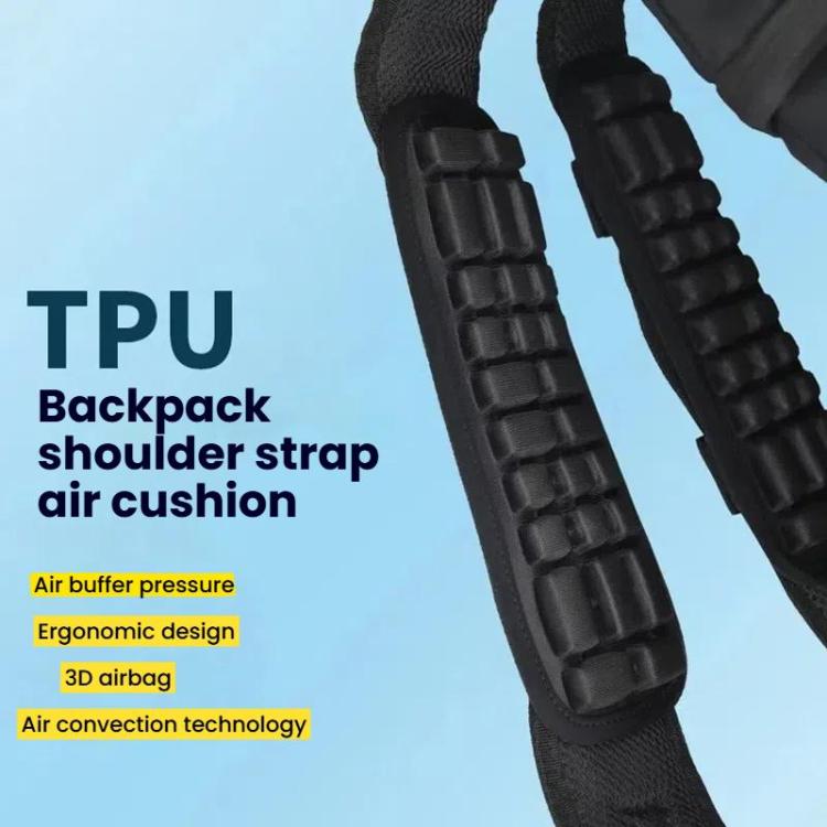 Anti-Gravity Backpack Shoulder Pads With TPU Air Cushion Technology To Reduce Shoulder Pain & Pressure