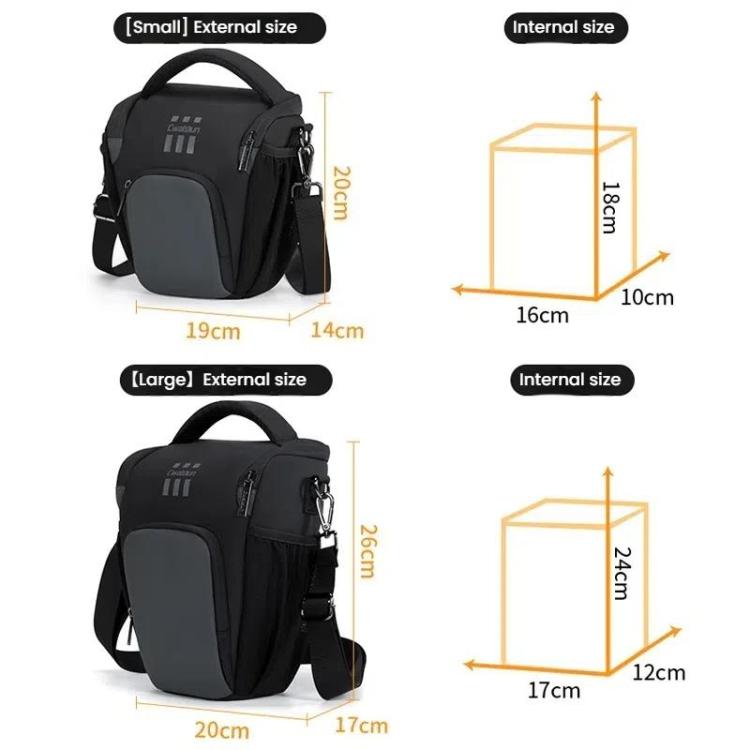 Lightweight Portable Leather Film Material Camera Crossbody Bag