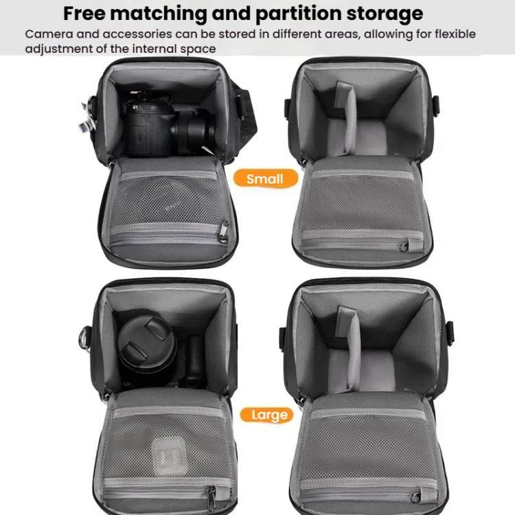 Lightweight Portable Leather Film Material Camera Crossbody Bag