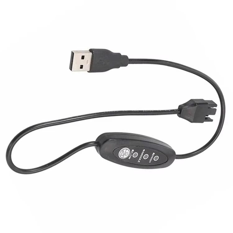 USB To Small 4 Pin Booster Cable Adjustable Speed USB To 12V Case Fan Cable