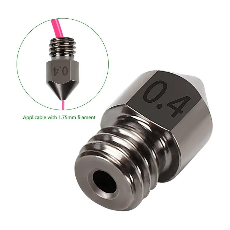 MK8 Hardened Steel Nozzle High-Temperature Resistant 3D Printer Extruder Hotend