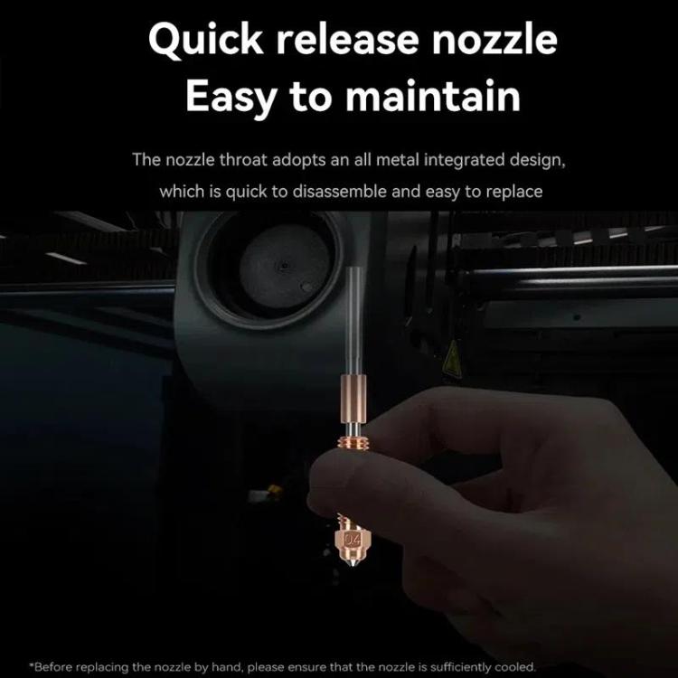All-in-One Chrome Zirconium Copper Nozzle for Creality Ender-3 V3/K1C/K1 Max 3D Printers