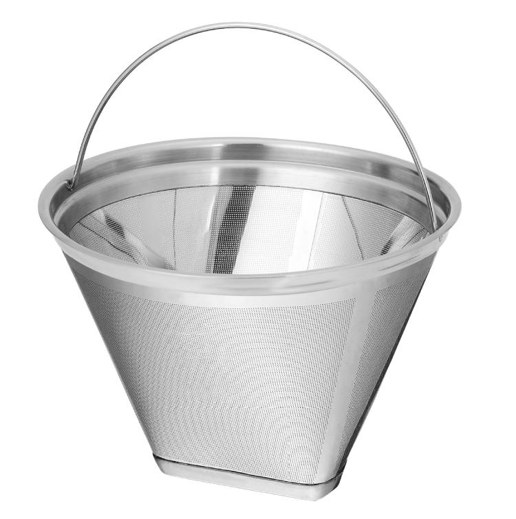 Replacement Filter Basket For Drip Coffee Makers Universal Ultra-Fine Mesh Coffee Powder Basket With Durable Handle