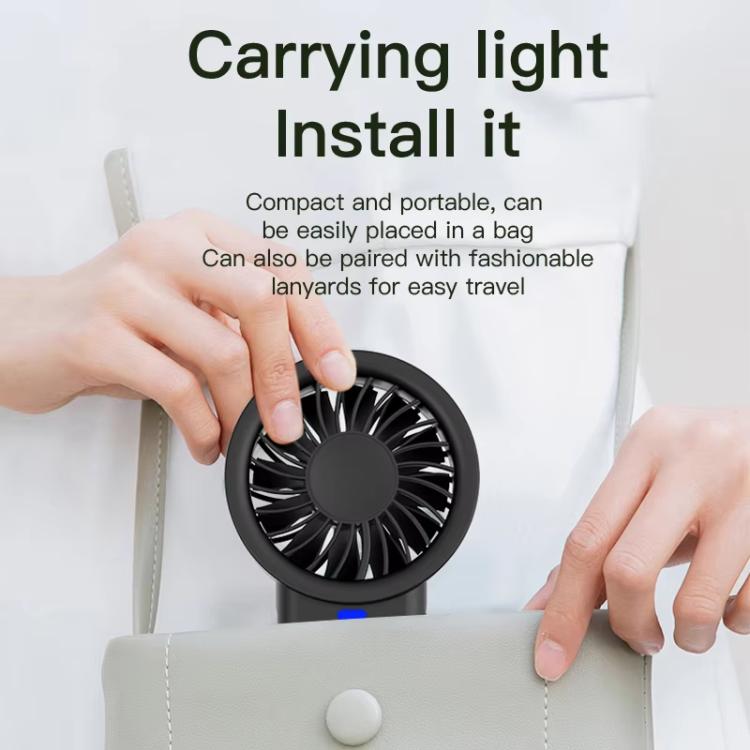 Solar Powered Handheld & Desk Fan with 5-Speed Turbo 12 Blades USB Type-C Fast Charging