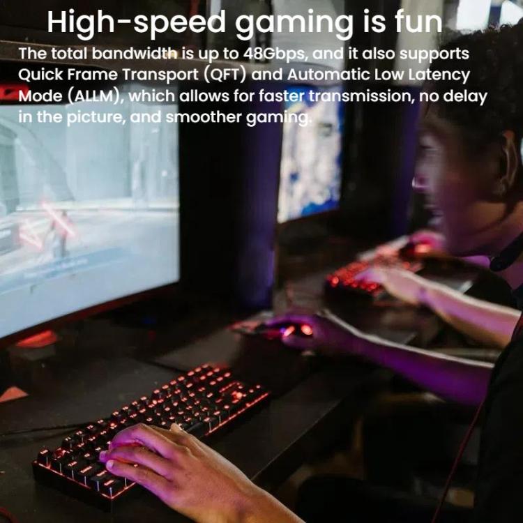 VegGieg W-H4 8K HDMI 2.1 Cable TV Set-Top Box Computer Connection Monitor Projector Video HD Cable